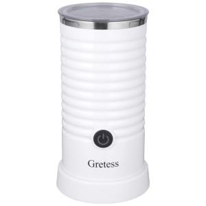 Gretess JC A2W Espumador de Leite Elétrico 4 em 1, Capacidade 250 mL, 110V, Branco