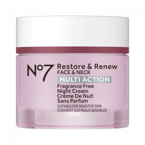 Creme Anti Idade Noturno para Rosto e Pescoço com Ácido Hialurônico Hidratante, 50 mL, NO.7, Rosa