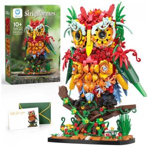 Sillbird Coruja Floral 3D - Kit Criativo com 1309 Peças para Decoração