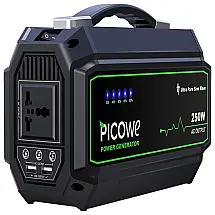Estação de Energia Portátil 250W Saída DC 9 12V , 5A USB 3.1A , 5V Indicador de Carga