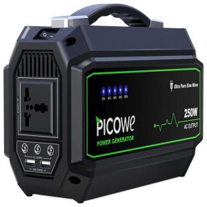 Estação de Energia Portátil 250W Saída DC 9 12V , 5A USB 3.1A , 5V Indicador de Carga