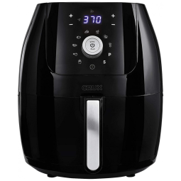 Fritadeira Elétrica AirFryer 5L com 8 Funções e Controle Digital, 1700W, 110v, CRUX 17230, Preto