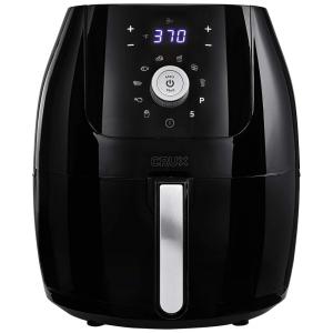 Fritadeira Elétrica AirFryer 5L com 8 Funções e Controle Digital, 1700W, 110v, CRUX 17230, Preto