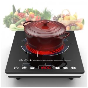 Cooktop Elétrico de Indução Portátil com Queimador Único, Painel Digital, 9 Níveis de Potência, Trava para Crianças e Temporizador