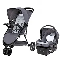 Cadeirinha Baby Trend Venture Cinza Sistema de Viagem 3 Rodas com EZ-LIFT