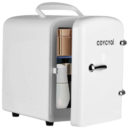 Mini Geladeira para Skincare 4 Litros com USB, 5V, COYCYQI ETC4 WHITE, Branco