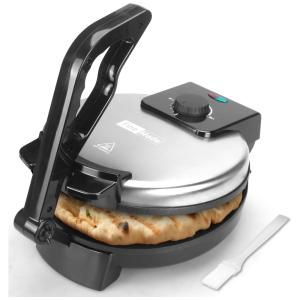 Sanduicheira Elétrica com Superfície Antiaderente, Cortador de Torradas e Livro de Receitas, 1200W, 110v, FineMade, Preta