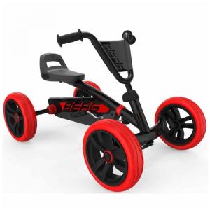 Kart Infantil Berg a Pedal para Criança de 2 a 5 Anos, Preto e Vermelho