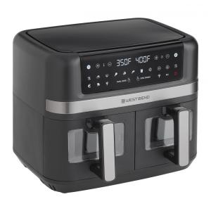Fritadeira Elétrica Air Fryer 10L com 15 Predefinições e Cesto Antiaderente, 110V 1600W, West Bend, Preto