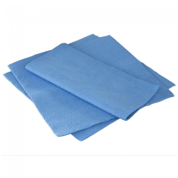 Pano de Limpeza de Microfibra, Lavável e Reutilizável, 3 UN, Quickie, Azul