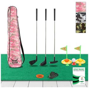 Tacos de Golfe com Acessórios para Crianças de 3 a 5 Anos, Golf Hawks, Rosa