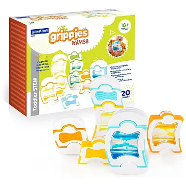Blocos Magnéticos Guidecraft Grippies Waves