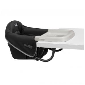 Cadeira de Alimentação Portátil com Encaixe em Mesa e Bandeja, Chicco, Preto