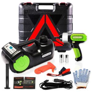 Macaco Automotivo Elétrico para até 5 Toneladas com Tela LCD e Chave de Impacto, 12V, Wayska