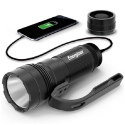 Lanterna 1000LM á Prova de Água IPX4, com Carregador USB, ENERGIZER, Preto