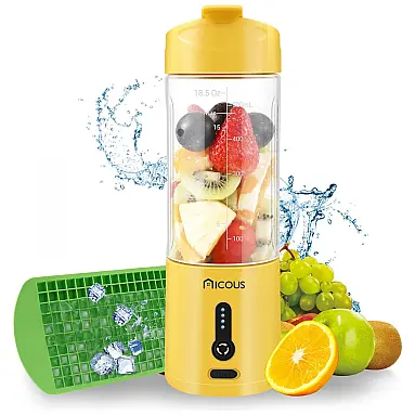 Liquidificador Portátil 550mL com Carregamento