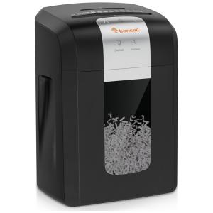 Fragmentadora de Papel Triturador de Documentos e Cartões até 16 Folhas, 110V, Bonsaii, Preta