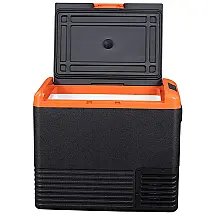 Frigobar, Cooler Elétrico Automotivo Portátil 50L com Display LCD, 60W, VZTRIP, Preto
