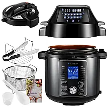 Panela de Pressão Multifuncional 5.6L, 29 Definições, Painel Digital, Aço Inoxidável, 1500W, 110V, T TRANSONIC OPA160, Preto