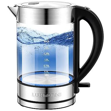Chaleira Elétrica 1.7L, Aço Inoxidável,
