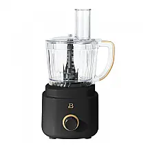 Processador de alimentos 10 xícaras preto 500W com controle de velocidade e sistema de travamento twist‑lock, 110V