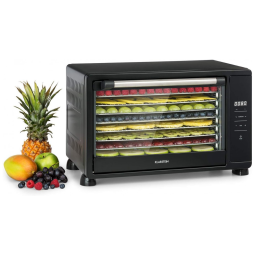 Máquina Desidratadora de Alimentos com 8 Bandejas e Tela LCD, Aço Inoxidável, 650W, 110v, KLARSTEIN Mega Jerky, Preto