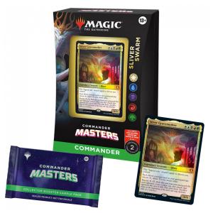 Magic The Gathering Commander Masters Enxame de Fractais Deck com 100 Cartas e Acessórios para Colecionador