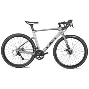 SAVADECK Bicicleta com Fibra de Carbono, 18 Velocidades, SORA R3000, 40C, Cinza