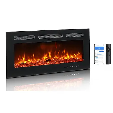 Lareira Elétrica Bonnlo 91x47cm 1500W