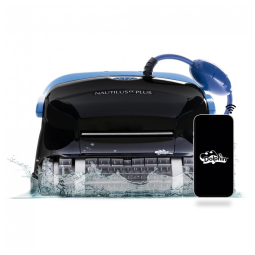 Dolphin Nautilus CC Plus Wi-Fi Aspirador Robótico para Piscina Preto, Escalada de Paredes, Controle App, Piscinas Enterradas até 12 m