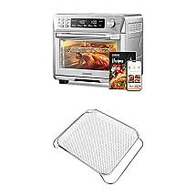 Forno Elétrico de Bancada 25 Litros 12 em 1 com Acessórios, Aço Inoxidável, 110V 1500W, COSORI Prata