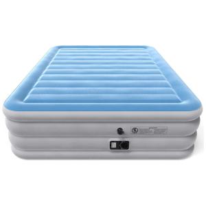 Cama Colchão Inflável Cama Bomba de Ar Embutida Queen Altura 54,61cm, VREMI VRM050659N, Azul