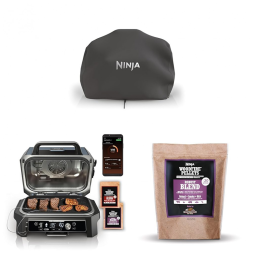 Capa protetora Ninja Woodfire Premium XL preta para churrasqueiras OG800 OG900
