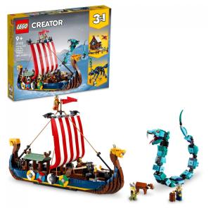 LEGO 6379833 Kit de Construção Barco Viking com 1192 Peças para 9 Anos ou mais