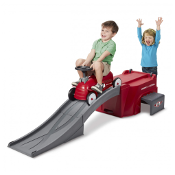 Carro de Corrida Divertido com Rampa para Crianças de 3 a 5 Anos, RADIO FLYER 606X, Vermelho
