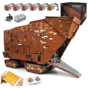 Kit de Construção Rastreador de Areia com 13168 Peças e Controle Remoto para Crianças e Adultos, Mould King, Colorido