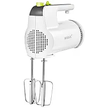 Batedeira Elétrica Portátil com 4 Acessórios em Aço Inoxidável, 110V 300W, MOSAIC, Branca