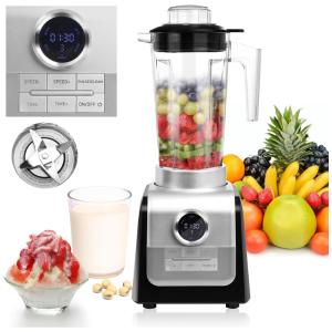 Liquidificador Profissional 5 em 1, 2L com Desligamento Automático e Lâmina Removível, 1300W, Potlimepan, Prata