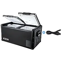 ICECO VL90 Cooler, Geladeira Elétrica Automotiva 90L Portátil, 12, 24V DC 110, 240V AC