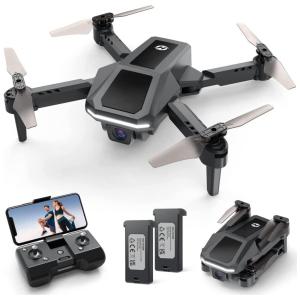 Drone com Câmera HD, Wifi, 26 Min de Voo e 2 Baterias, Holy Stone HS430, Preto