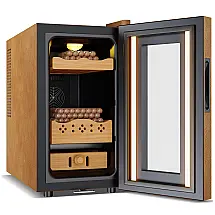 Humidor Elétrico Velieta Preto 25L 200 Charutos Termoelétrico LED 115V