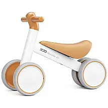 Bicicleta sem Pedal com 4 Rodas para Crianças de 1 a 2 Anos, XJD, Rosa e Branco