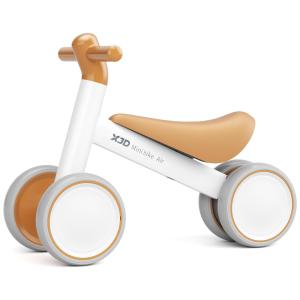 Bicicleta sem Pedal com 4 Rodas para Crianças de 1 a 2 Anos, XJD, Rosa e Branco