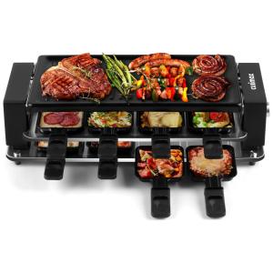 Churrasqueira Elétrica Grill 2 em 1 com Controle de Temperatura, 110V 1500W, CUSIMAX, Azul Claro