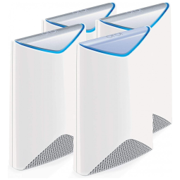 AC3000 Wi Fi Tri Band Roteador Velocidade 3 Gbps até 40 aparelhos área 232 m2 B04, NETGEAR SRK60 100NAS SRS60 100NASx2, Branco