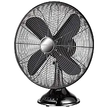 Ventilador de Mesa Retro 3 Velocidades, 110v, SHOPPERSLIGHTING, Preto