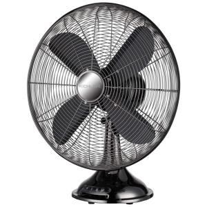 Ventilador de Mesa Retro 3 Velocidades, 110v, SHOPPERSLIGHTING, Preto