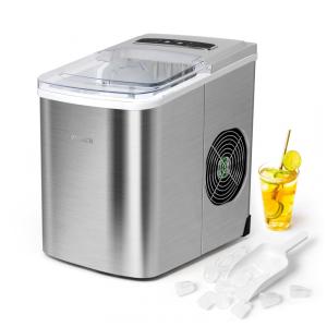 Máquina de Gelo Automática Portátil Produz até 11kg, 24H, Cor, 110v, ZYERCH KYIM 16B, Preto