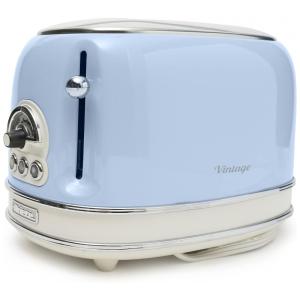 Torradeira Elétrica Vintage 2 Fatias 6 Níveis de Tons, 750W, 110v, ARIETE, Azul