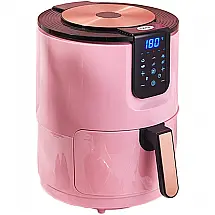 GYMS Fritadeira Elétrica AirFryer 3.5L de Capacidade e Painel de Controle Digital e Temperatura Ajustável, 110V, 1400W, Rosa